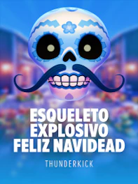 Esqueleto Explosivo Feliz Navidead